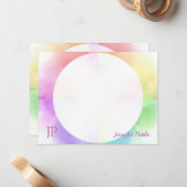 Waterverf handgeschreven Sjabloon van het Manuscri (Voorkant / Achterkant in situ)