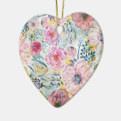 Waterverf handschilfering keramisch ornament (Links)