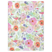  waterverf handverf abstracte florale klembord (Achterkant)