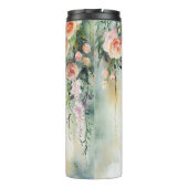 Waterverf Hangende Planten met Rozen Thermosbeker (Achterkant)