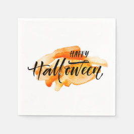 Waterverf Happy Halloween Servet