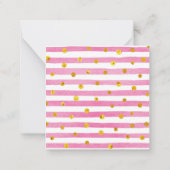 Waterverf Harde Mode Gift Enclosure Notitiekaartje (Achterkant)