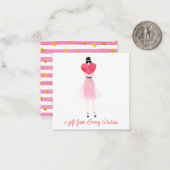 Waterverf Harde Mode Gift Enclosure Notitiekaartje (Voorkant / Achterkant in situ)