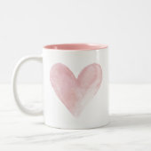 Waterverf Harde roze Valentijn Love Coffee Mok (Links)