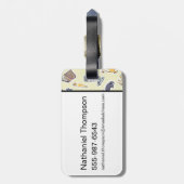 Waterverf Harry Potter Icons Bagagelabel (Achterkant verticaal)