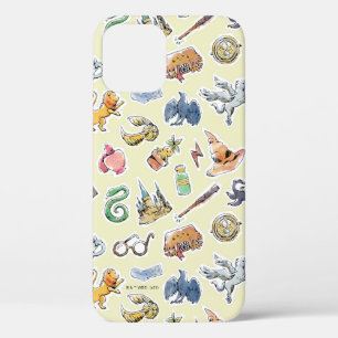 Waterverf Harry Potter Icons iPhone 12 Hoesje