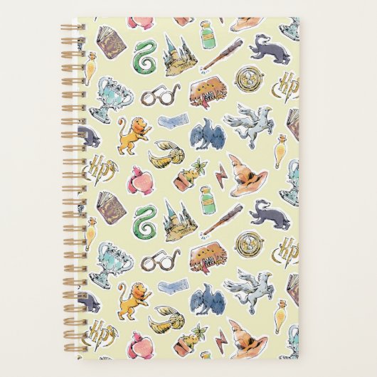 Waterverf Harry Potter Icons Planner (Voorkant)