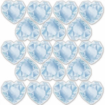 Waterverf hart diamanten Schattige pastel blauw br