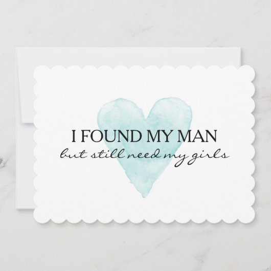 Waterverf hart Ik ben mijn bruidskaarten Kaart (Voorkant)