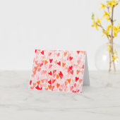 Waterverf hart kaart (Gele Bloem)