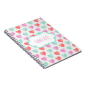 Waterverf hart laptop notitieboek (Rechterzijde)