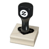 Waterverf hart rubberstempel (Stempel)