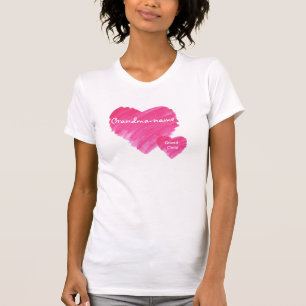 Waterverf hart - t-shirt