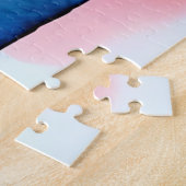 Waterverf hart van liefde kunst legpuzzel (Zijkant)