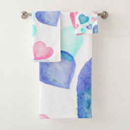 Waterverf harten bad handdoek