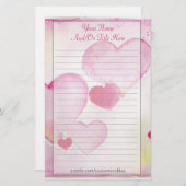 Waterverf harten briefpapier (Voorkant / Achterkant)