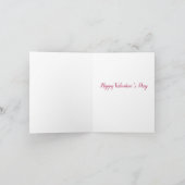 Waterverf Harten en Rozen Romantische Valentijn Feestdagen Kaart (Binnen)