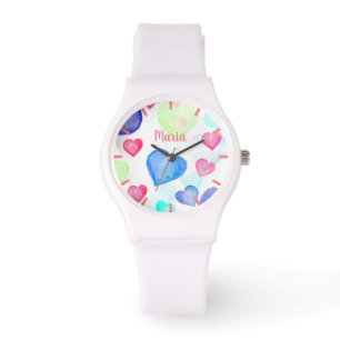 Waterverf harten horloge