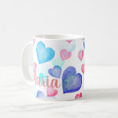 Waterverf harten koffiemok (Voorkant links)