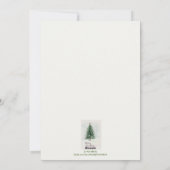 Waterverf Harten komen thuis voor kerstmis Feestdagenkaart (Achterkant)