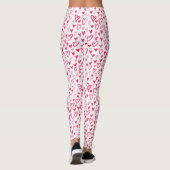 Waterverf harten | Love Wordtern Pattern IV Leggings (Achterkant)