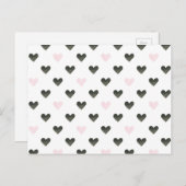 Waterverf harten | Meisje Power Pattern I Briefkaart (Voorkant / Achterkant)