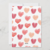 Waterverf harten | Valentijnsdag Kaarten (Achterkant)