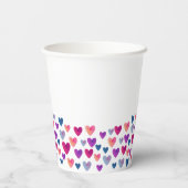 Waterverf Hartjes Papieren Beker (Achterkant)