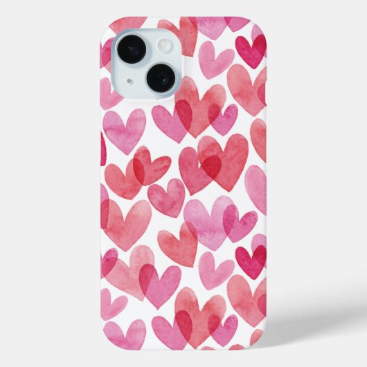 Waterverf hartpatroon Case-Mate iPhone case (Achterkant)