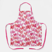 Waterverf hartpatroon schort (Voorkant)