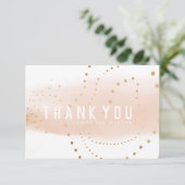 Waterverf Hartspier Moderne Abstracte kunst Bedankkaart (Staand voorkant)