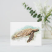 Waterverf Hawaiiaanse Zee Turtle Briefkaart (Staand voorkant)