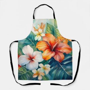 Waterverf Hawaiian Garden Tropical Hibiscus Schort