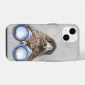 Waterverf Hawk Birdwatch Bird Watcher Fun iPhone Hoesje (Achterkant horizontaal)