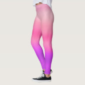 Waterverf Heet Roze Modern Leggings (Links)