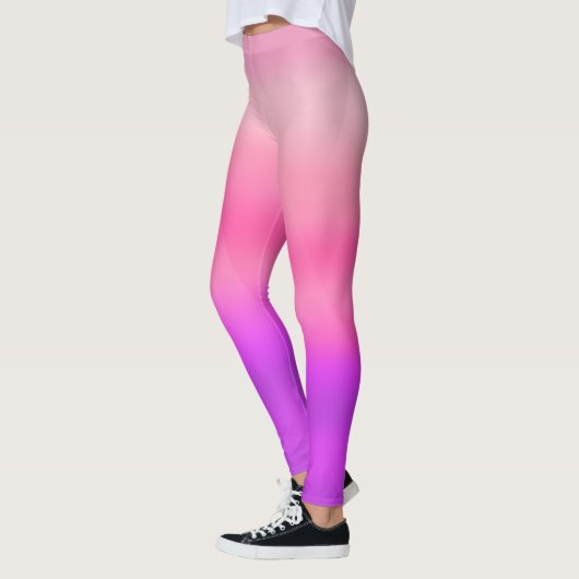 Waterverf Heet Roze Modern Leggings (Links)