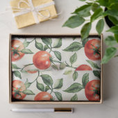 Waterverf Heirloom tomatenpatroon Tissuepapier (Geschenk)