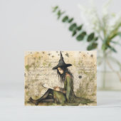 Waterverf Heks Papers Briefkaart (Staand voorkant)