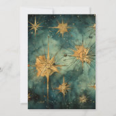 Waterverf Hemelse bruiloft Save The Date (Achterkant)