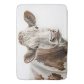 Waterverf Hereford Koe Portret Badmat (Voorkant Verticaal)