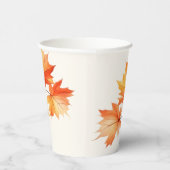 Waterverf herfst bladeren papieren bekers (Rechts)
