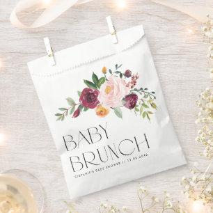 Waterverf Herfst Bloemboeket Herfst Baby Brunch Bedankzakje