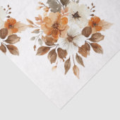 Waterverf Herfst Bloemweefsel Papier (Detail)