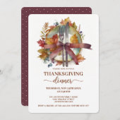 Waterverf Herfst Bord Thanksgiving Kaart (Voorkant / Achterkant)