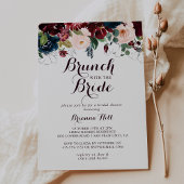 Waterverf Herfst Brunch met bride Shower Kaart