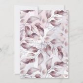 waterverf herfst floral baby shower nodigt  uit (Achterkant)