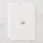 Waterverf Herfst Floral Bridal Shower Kaart (Achterkant)