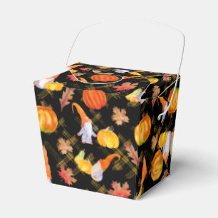 Waterverf Herfst gnomen, pompoenen en bladeren Bedankdoosjes