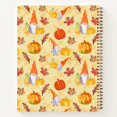 Waterverf Herfst gnomen, pompoenen en bladeren Notitieboek (Achterkant)