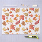 Waterverf herfst herfst laat naadloos patroon tissuepapier (Craft)